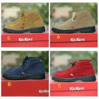 Sepatu wanita boots kickers kulit terbaru 2017 murah trend branded