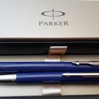 Jual Paket Parker Vector Standard Blue: 1pcs Ballpoint + 1pcs Rollerball Murah