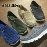 Jual jelly shoes kets pria sepatu slip on luofu casual import 40-44 1618 Murah