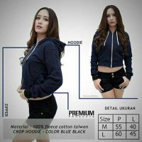 Jual GROSIR CROP HOODIE jacket NAVY Murah