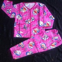 baju tidur katun anak perempuan dan laki-laki doraemon 4 sd 5 thn