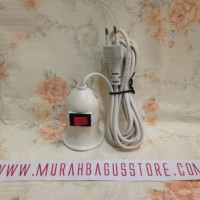 FITTING BOLA LAMPU / LED KABEL GANTUNG 3M + SAKLAR ON/OFF MURAH