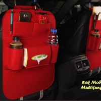RAK MOBIL ELEGANT Car seat organizer Tas Mobil Multifungsi MERAH
