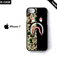 LIMITED case iPhone 7 Bathing APE Bape camo shark Stripe hardcase