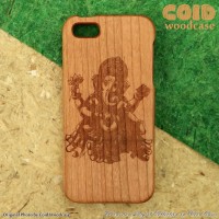 Jual E.3 Ethnic iPhone 5S Wood Case COID Casing Kayu Asli Ukiran Murah