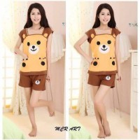 Jual baju tidur piyama hotpan rilakuma Murah