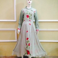 DRESS CASUAL BAJU LEBARAN ELEGANT KEBAYA PESTA MODERN MUSLIM