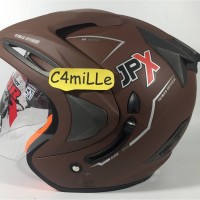 Helm JPX Supreme Double visor Brown Doff / dop