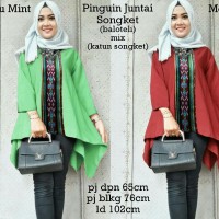 Jual 6394 pinguin juntai songket/baju muslim wanita/baju tunik murah Murah