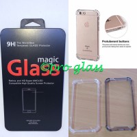 Paket Iphone 8 Plus Tempered Glass + Acrylic Anticrack Case