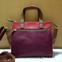 JUAL TAS FOSSIL TESSA SATCHEL WINE MULTI ORIGINAL ASLI
