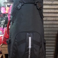 Tas Gunung / Carrier Pallazo Hitam Merah + RAINCOVER