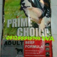 Jual Dog Food Prime Choice Beef 18 kg Murah