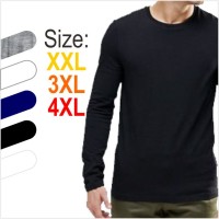 Jual Gudang Kaos Big Size - Kaos Lengan Panjang Jumbo Big Size 4XL Murah