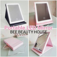 Jual cermin duduk kaca rias makeup mirror Lampu LED Portable Murah