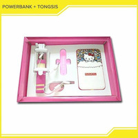 Jual HELLO KITTY POWERBANK GIFT SET TONGSIS KADO MURAH KITTI KITY HELO KITI Murah