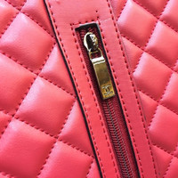 Tas Ransel Cewek/ Merk Chanel Model Zipper Tengah/ Fashionable