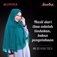 MUNIRA JILBAB / KHIMAR INSTAN MD19 - HIJAU TOSCA