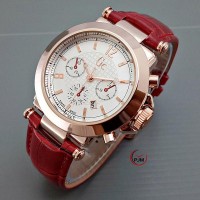 Jual Jam Tangan Wanita Gc Chrono Polos Red Murah