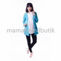 Baju Hamil Muslim Kerja Katun Bolero Full Kancing ( BLJ 375 )
