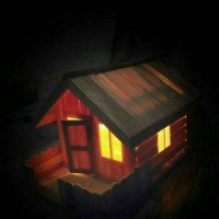 Jual Lampu Hias / Tidur Miniatur Rumah Hiasan Kado Ulang Tahun Danbo Unik Murah