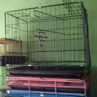 kandang besi lipat untuk kucing, kelinci, ayam dll