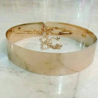 Jual gesper full plat rantai gold 5 cm. ikat pinggang wanita korea. Murah