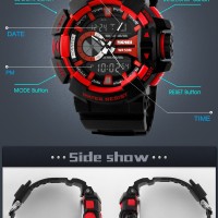 Jual Jam Tangan Pria SKMEI Sporty Dual Time Matic Battery Swiss Variasi Murah