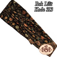 Jual Rok Lilit Kain Serut Etnik Batik Semi Sutra Wrap Skirt Songket BSB Murah