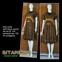 Dres Batik Wanita Modern, Dress Batik Murah, Dress Batik Terbaru 2017