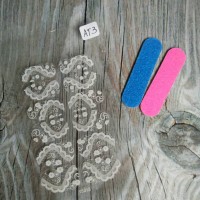 Jual Nail Sticker Transparant Edition + Free Nail Buffer Murah