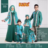 BAJU MUSLIM SARIMBIT KELUARGA KEKE HIJAU SR 03
