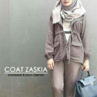 Jual Murah Terbaru Baju Atasan / Baju Muslim / Atasan Coat Zaskia Murah