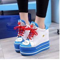 jual Boots Wanita | Sepatu Boots | Sepatu Kets Sneaker Boots Doraemon