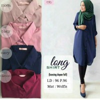 Jual Baju Atasan / Baju Muslim / Blouse Tunic Kemeja / Long Shirt Tunik Murah