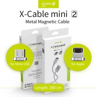 Jual WSKEN x-cable Mini 2 Magnetic for Android and Iphone - LONG Cable 2M Murah