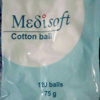Jual Cotton Ball Medisoft ( Kapas Bentuk Bola Isi 120 Pcs) Murah