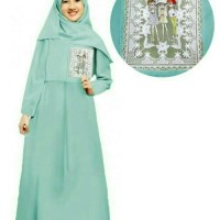 ANAK ZAHRA TOSCA SET HIJAB GAMIS SYARI KIDS BERGO KHIMAR 6-8 TAHUN