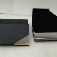 Jual Name card case metal Asimetris shape Murah
