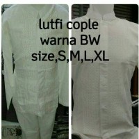 Jual Baju koko pria,baju koko anak, baju couple ayah dan anak warna putih Murah