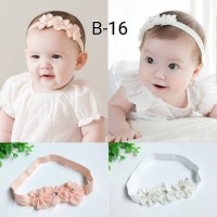 Jual bando tri flower untuk bayi dan anak bandana headband Murah