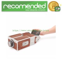 Jual Proyektor Smartphone Portabel Cardboard 2.0 - Brown Murah