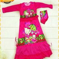 Jual gamis hello kitty melody pink collection Murah