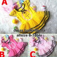 Dress Bayi Branded / Baju Pesta Bayi / Baju Ballerina Bayi
