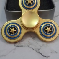 Jual Premium fidget spinner 3 sisi captain america Murah