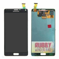 LCD + TOUCHSCREEN SAMSUNG N910 GALAXY NOTE 4 HITAM ORIGINAL 100%