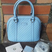 Tas Gucci Mini Dome Blue Micro GG Deep Cobalt Asli / Ori / Authentic