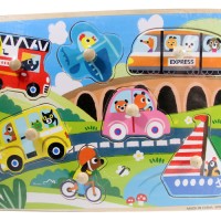 Jual Puzzle Kayu Pin Knob Knop Mainan Edukatif Edukasi Belajar Anak - PP025 Murah