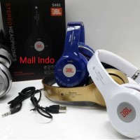 Jual Headphone Wireless Headseat Bluetooth Stereo JBL S460 support Micro sd Murah