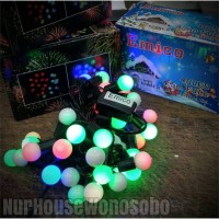 Jual Lampu Natal LED Bola RGB 40 L Murah